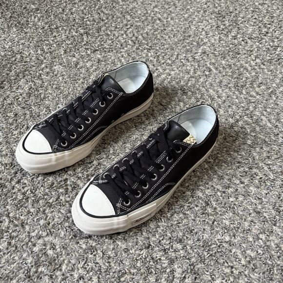 Visvim SKAGWAY LO Men’s Size 10 Black Platform Fashion Sneakers Shoes Excellent - Picture 2 of 10